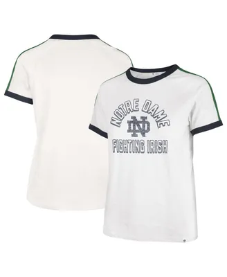 Women's '47 Brand White Notre Dame Fighting Irish Sweet Heat Peyton T-shirt