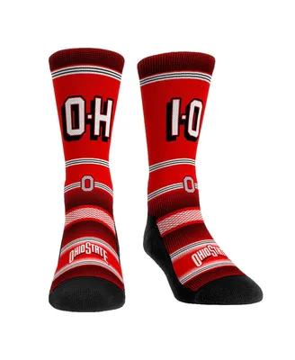 Men's and Women's Rock 'Em Socks Ohio State Buckeyes Team Slogan Crew