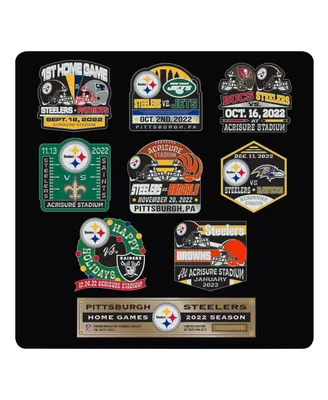 Mojo Licensing Pittsburgh Steelers 9-Pack Collector Pin Set