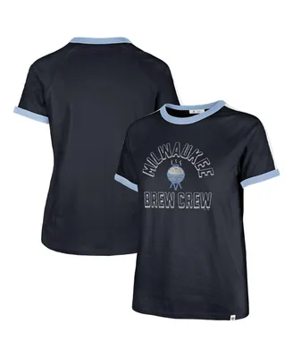 Women's '47 Brand Navy Milwaukee Brewers City Connect Sweet Heat Peyton T-shirt