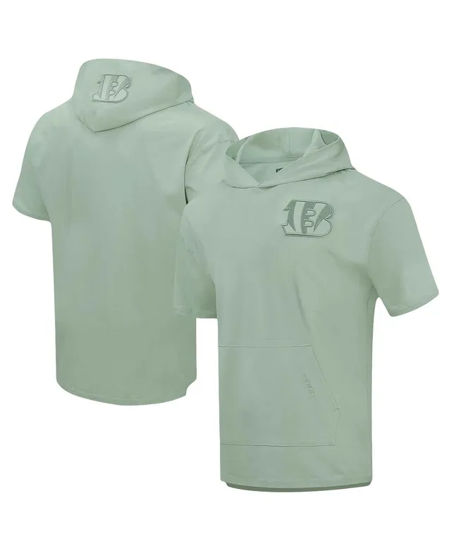 Men's Pro Standard Light Green New York Giants Neutrals Short Sleeve  Pullover Hoodie