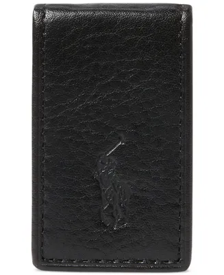 Polo Ralph Lauren Men's Pebbled Leather Money Clip