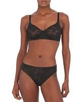 Natori Women's Levitate Unlined Underwire Lace Bra 724320