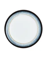 Halo Set of 4 Wide Rimmed Dinner Plates - Blue