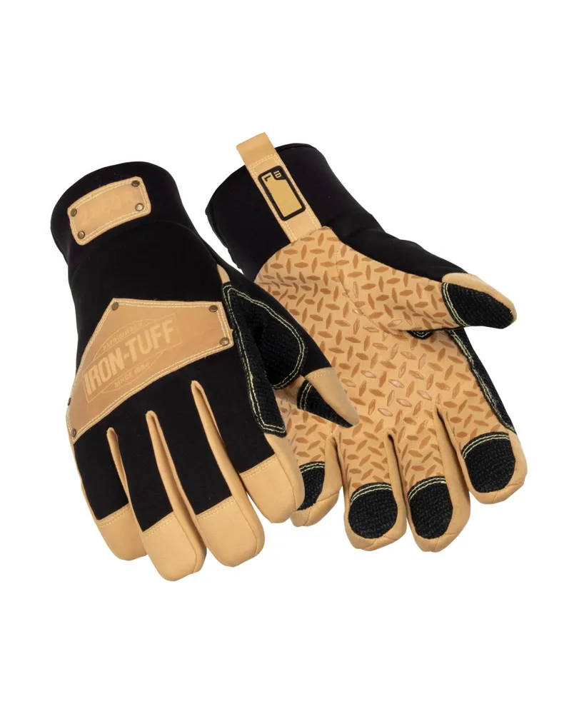 RefrigiWear Men's Iron-Tuff Insulated Leather Gloves