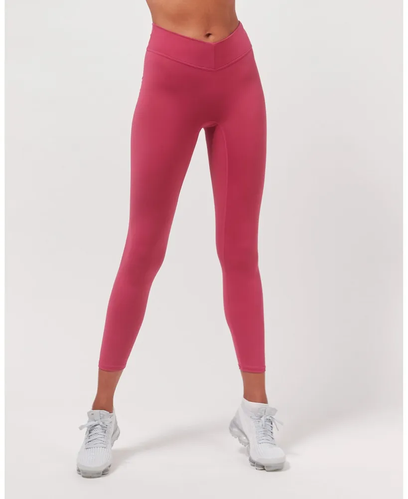 In Full Stride Athletic Leggings with Pockets in Rose
