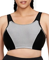 Women's Full Figure Plus Adjustable Wirefree Sports Bra 1166