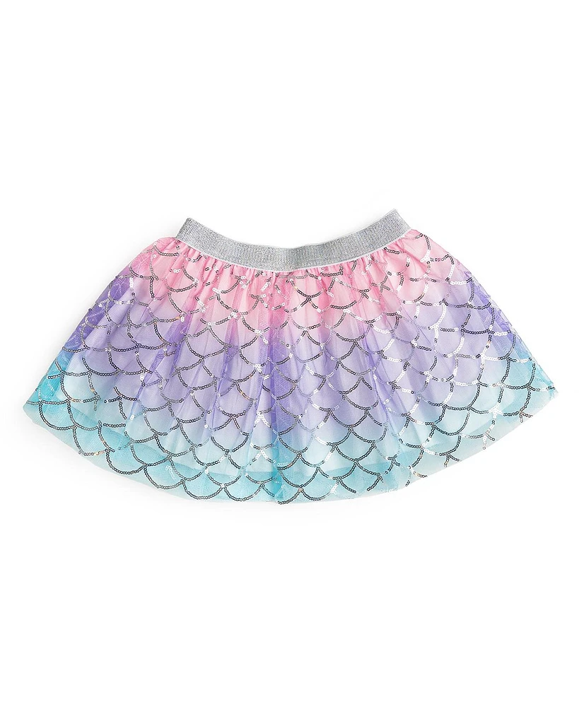 Sweet Wink Little and Big Girls Sparkling Mermaid Tutu Skirt