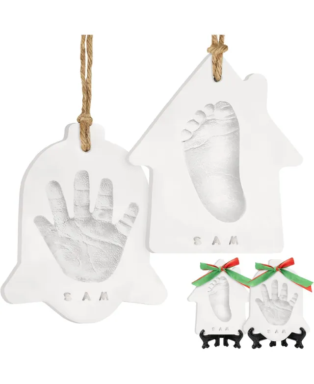KeaBabies Adore Baby Hand and Footprint Kit, Dog Paw Print Kit, Baby  Handprint Ornament Kit for Newborn, Babies, Boys, Girls - Duo hearts, multi