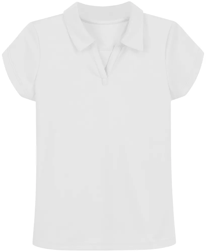 Nautica Big Girls Plus Uniform Short Sleeve Knit Performance Polo Shirt