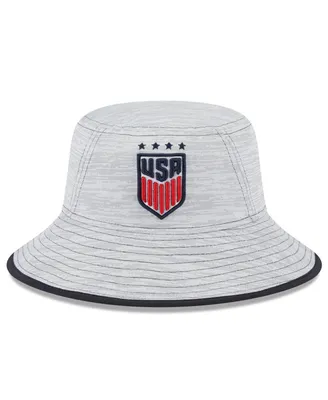 Men's New Era Gray Uswnt Game Bucket Hat