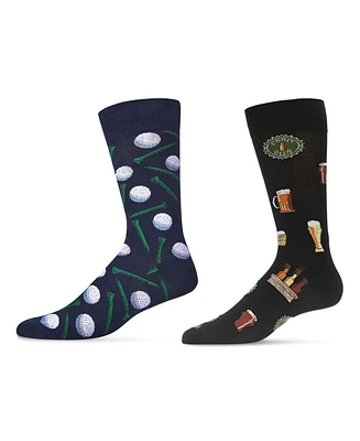 MeMoi Men's Golf Socks, Pack of 2