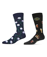 MeMoi Men's Golf Socks, Pack of 2