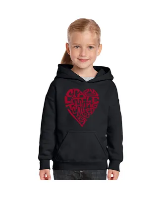 Big Girl's Word Art Hooded Sweatshirt - Crazy Little Thing Called Love