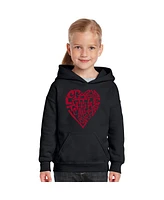 Big Girl's Word Art Hooded Sweatshirt - Crazy Little Thing Called Love