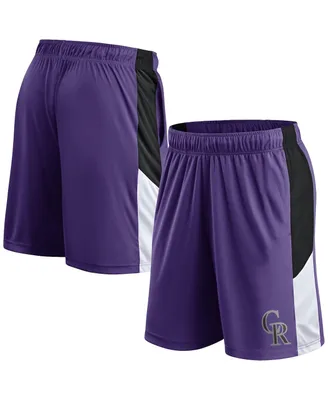 Men's Fanatics Purple Colorado Rockies Primary Logo Shorts