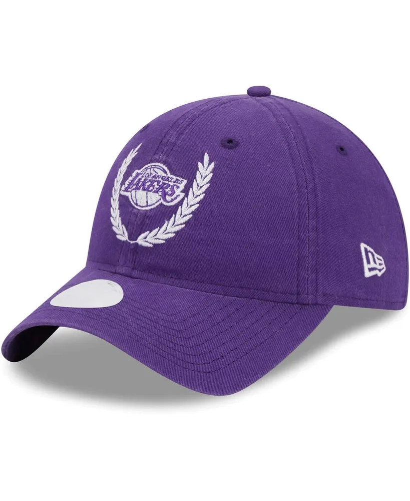 Women's New Era Purple Los Angeles Lakers Leaves 9TWENTY Adjustable Hat