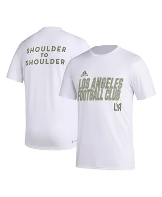 Men's adidas White Lafc Team Jersey Hook Aeroready T-shirt