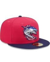 New Era Light Blue/navy Hillsboro Hops Marvel X Minor League 59fifty Fitted  Hat