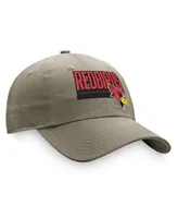 Men's Top of the World Khaki Illinois State Redbirds Slice Adjustable Hat