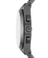 Michael Kors Men's Lennox Quartz Chronograph Gunmetal-Tone Stainless Steel Watch 40mm