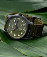 Mvmt Men's Field Automatic Green Canvas Strap Watch 42mm