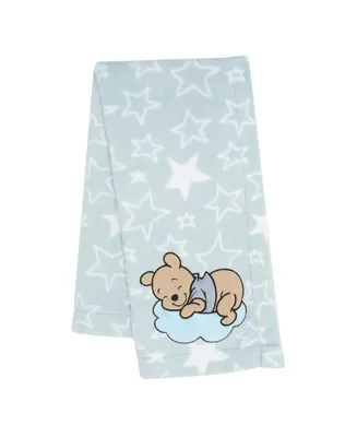 Bedtime Originals Disney Baby Starlight Pooh Blue/White Soft Fleece Baby Blanket