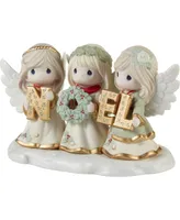 Precious Moments Joyeux Noel Limited Edition Bisque Porcelain Figurine