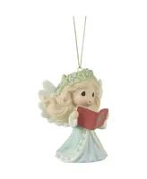 Precious Moments Wishing You Joyful Sounds of The Season Annual Angel Bisque Porcelain Ornament