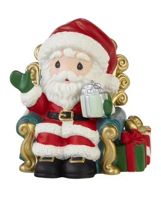 Precious Moments Santa's Here Bringing Cheer Annual Santa Bisque Porcelain Figurine
