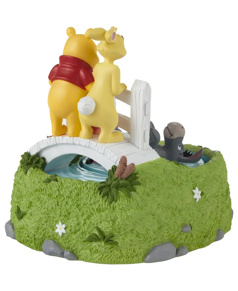 Precious Moments We Will Be Friends Until Forever Disney Winnie The Pooh and Friends Rotating Resin Musical