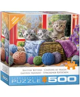 Eurographics Incorporated Knittin' Kittens Large Pieces Puzzle, 500 Pieces