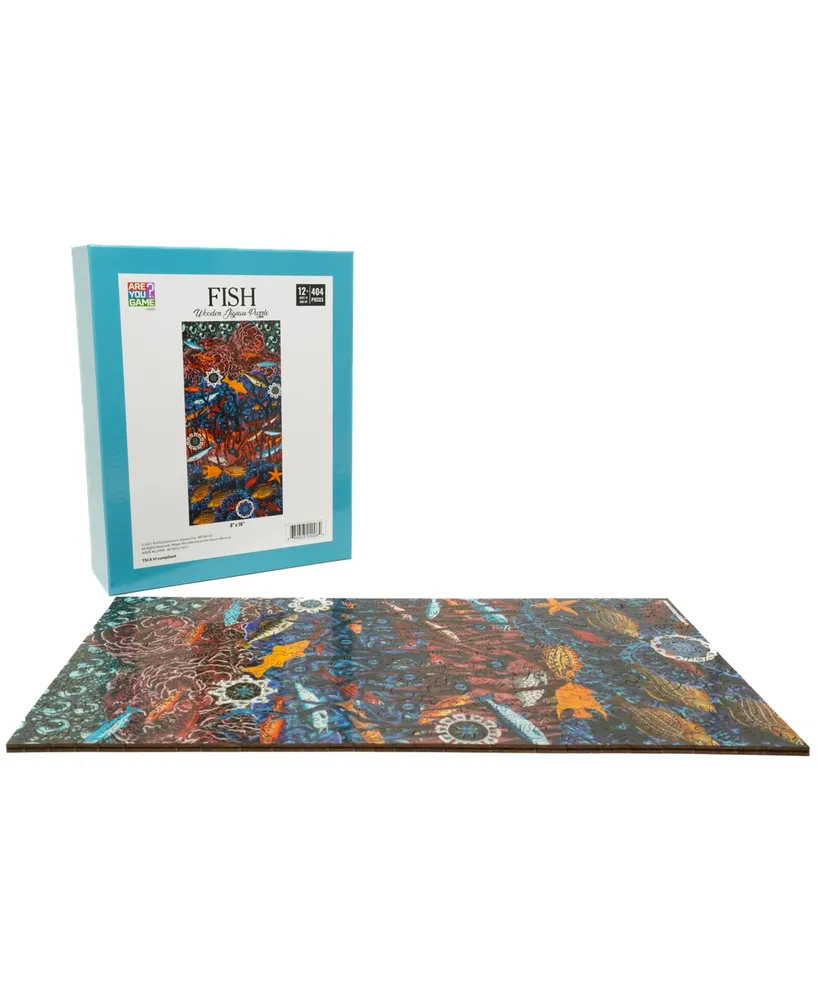 Areyougame.com Wooden Jigsaw Puzzle Fish, 404 Pieces