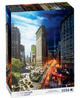 4D Cityscape Stephen Wilkes Day to Night Puzzle Flatiron, New York, 1036 Pieces