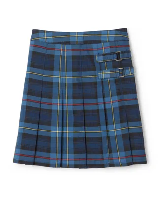 French Toast Little Girls Adjustable Waist Plaid Two-Tab Scooter Skirt