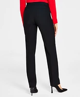 I.n.c. International Concepts Women's Mid-Rise L-Pocket Straight-Leg Pants, Regular, Long & Short Lengths, Created for Macy's