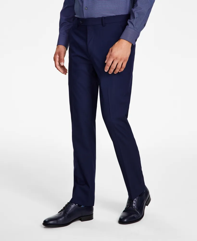 Alfani Men's Slim-Fit Stretch Solid Suit Pants, Created for Macy's