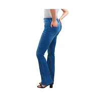 Indigo Poppy Kick Boot Tummy Control Bootcut Jean Women's Jeans