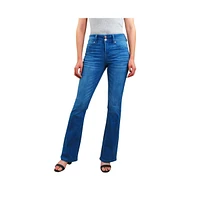 Indigo Poppy Kick Boot Tummy Control Bootcut Jean Women's Jeans