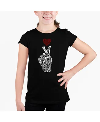 Big Girl's Word Art T-shirt - K-Pop