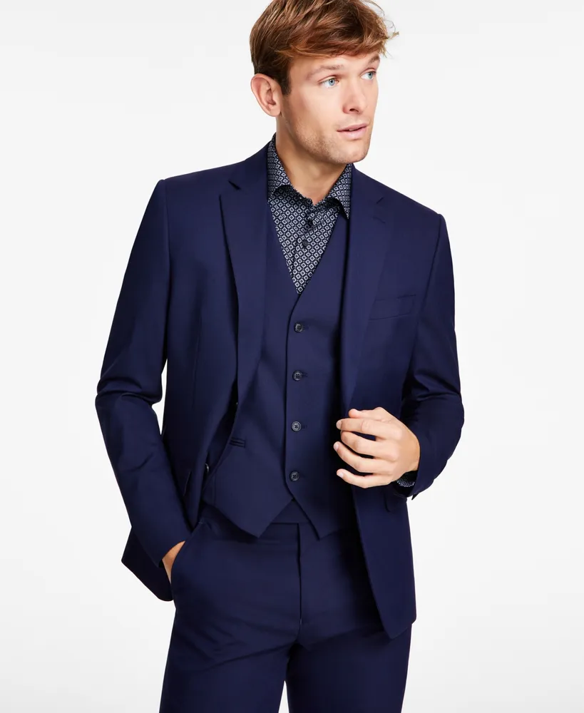 Alfani Men's Classic-Fit Stretch Solid Suit Jacket, Created for Macy's