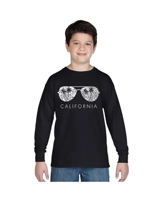 Big Boy's Word Art Long Sleeve T-shirt - California Shades