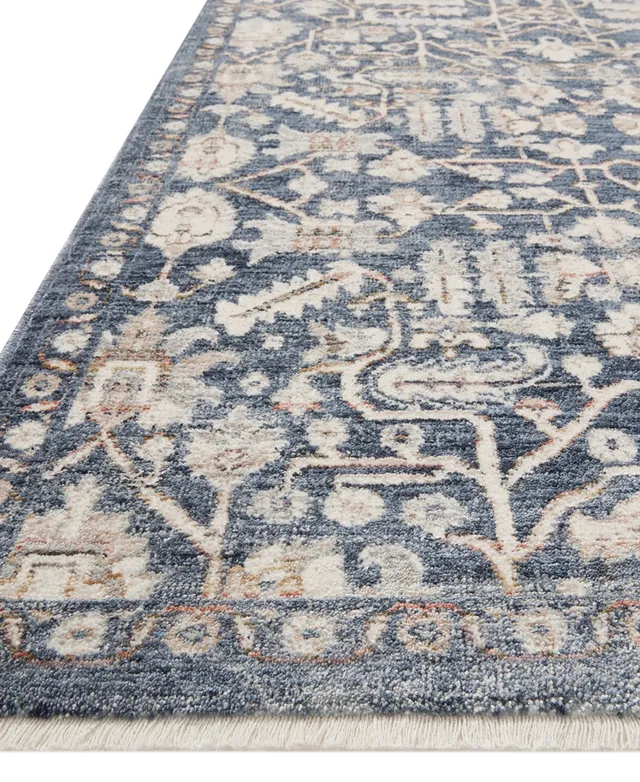 Loloi Amber Lewis Zuma ZUM-01 Area Rug, 7'10 x 10' - Denim/Ivory