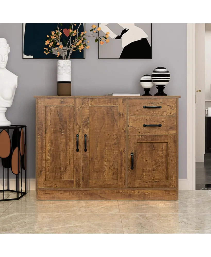 Modern Wood Storage Cabinet / 2-Door