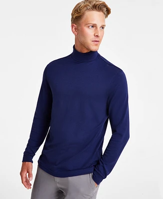 Club Room Men's Solid Turtleneck Shirt, Created for Macy's