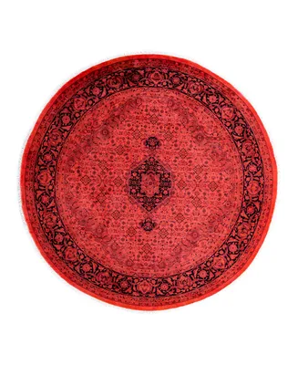 Adorn Hand Woven Rugs Fine Vibrance M1258 6'8" x 6'8" Round Area Rug