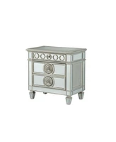 Simplie Fun Varian Nightstand In Mirrored