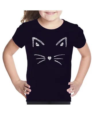 Big Girl's Word Art T-shirt - Whiskers