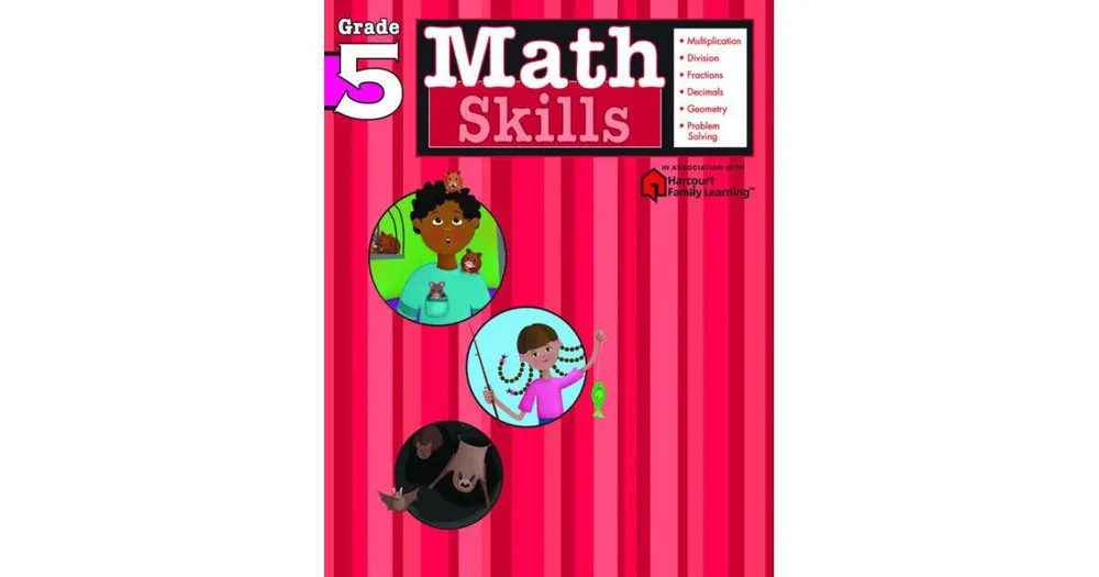 Math Skills: Grade 5 (Flash Kids Harcourt Family Learning) by Flash Kids Editors