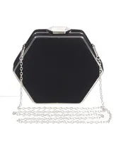 Club Rochelier Ladies Velvet Evening Bag with Jewel Closure